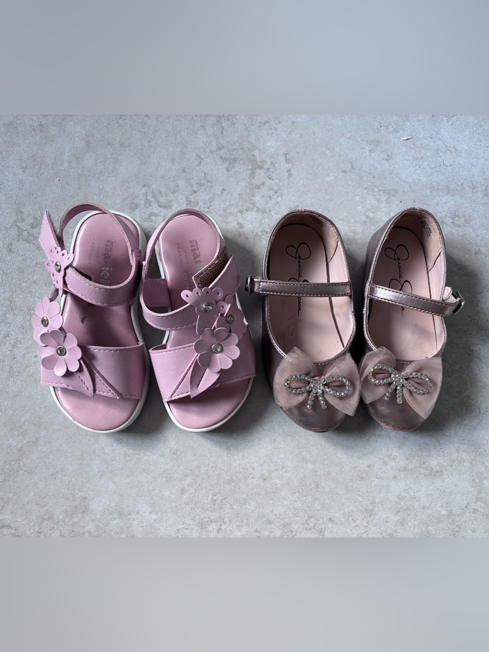 Girls Pink Floral Sandals and Bow Mary Janes - Kids Shoes